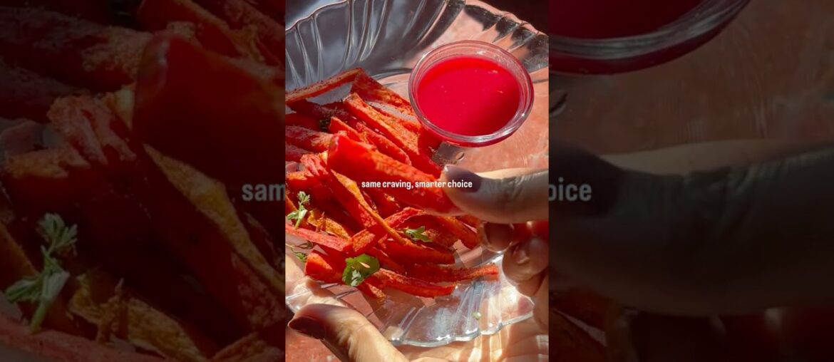 Healthy Fries at Home | Easy Air Fryer Carrot Fries #shorts #food #recipe #healthy habits #healthy