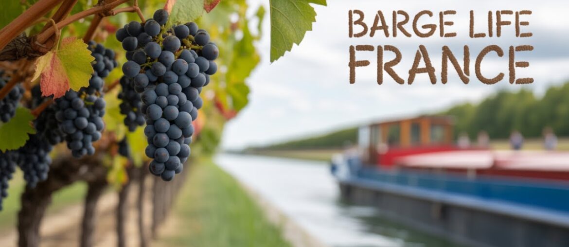 Touring a French barge through countryside villages