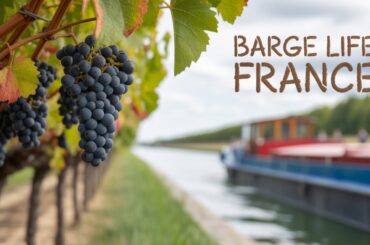 Touring a French barge through countryside villages