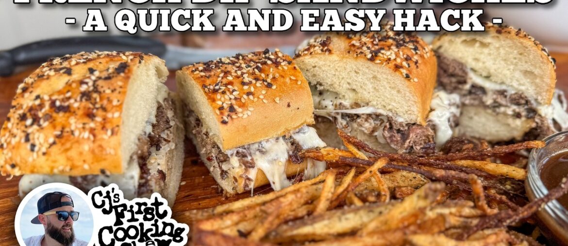 French Dip Sandwich & Fries on the Blackstone Griddle