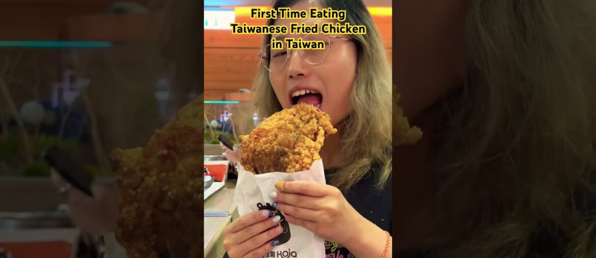 first time eating fried chicken as big as my face asmr mukbang
