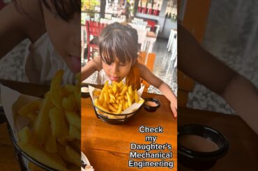 french fries enjoying my little girl strangely enough #viralvideo #food #trending #trending #travel
