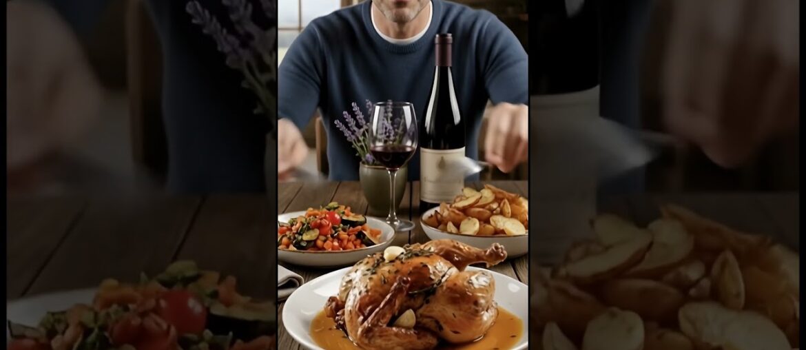 French Provincial Roast Chicken Butter-Basted with Thyme & White WineASMR Cooking Experience French Provincial Roast Chicken Butter-Basted with Thyme & White WineASMR Cooking Experience