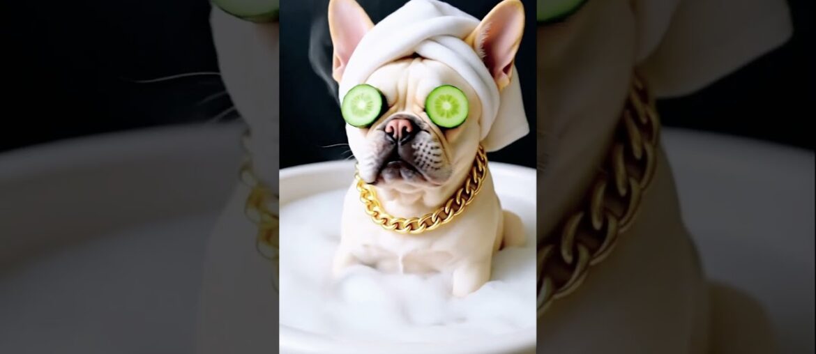 Spoiled Rotten! A French Bulldog's Luxury Spa Day You Won't Believe #viral #animals #frenchbulldog