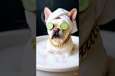 Spoiled Rotten! A French Bulldog's Luxury Spa Day You Won't Believe #viral #animals #frenchbulldog