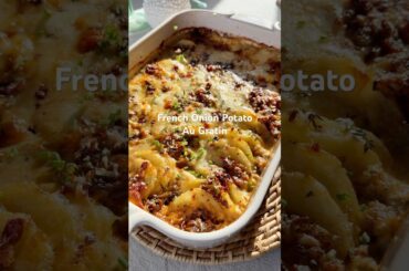 Holiday Recipes:French onion potato au gratin #holidayrecipes #frenchonion #easyrecipe #potatorecipe