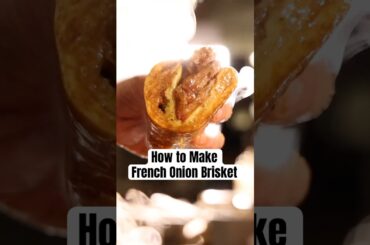 How to Make French Onion Brisket French Dip #bbq #brisket #pitmaster #meat #cooking #smokedmeat