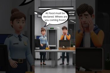 Learn English Through Real Airport Customs Mistakes and Consequences  B1 B2 #englishconversation