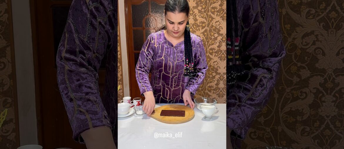 French Hot Chocolate |@Malika_elif #hotchocolate #viral #trending #recipe #cooking #youtubeshorts