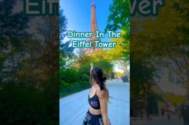 We had Dinner IN the EIFFEL TOWER!