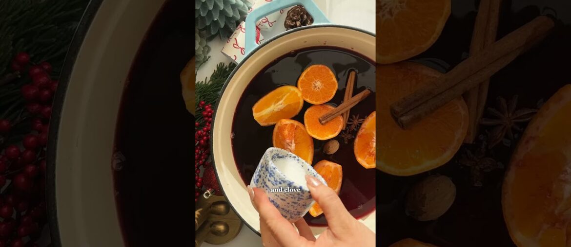 Mulled Wine Magic With Just Red Wine and Spices #christmasrecipe #easyrecipe #viral