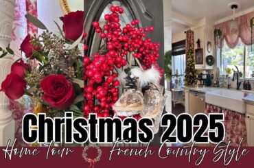 French Country Christmas Home Tour | Cozy, Elegant & Timeless Holiday Decor | Monica Rose