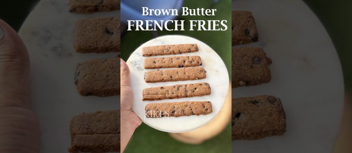 Brown butter French fries #egglesscookies #attacookies #brownbuttercookies #wholewheatbaking