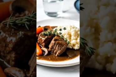 Classic Beef Bourguignon recipe French Slow-Cooked Comfort Recipe #shorts #cooking #food