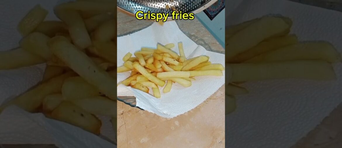 crispy fries at home #shortsfeed #u tube shorts #french fries #homemadefries
