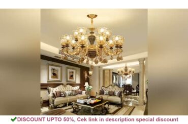 Chandelier Living Room Grand Luxury Crystal Lamp Dining Room Bedroom Decoration French Retro