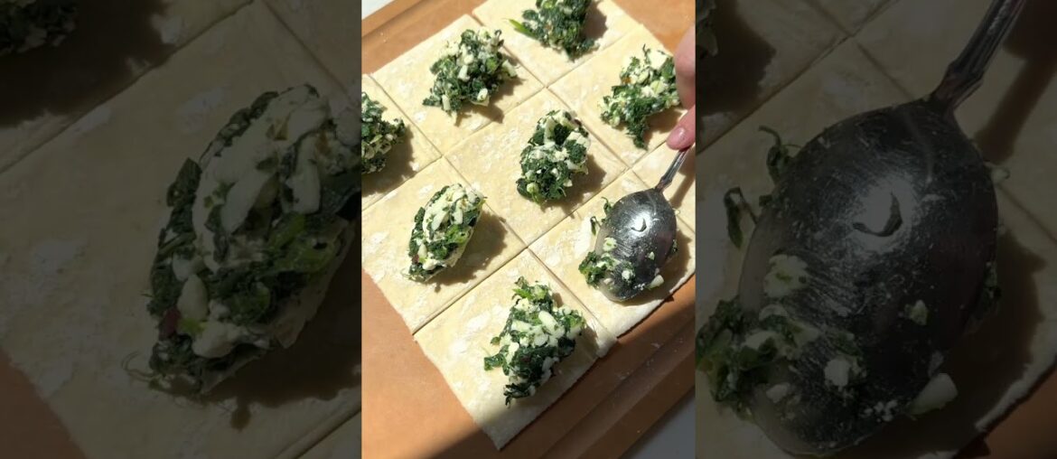 Make these spinach and feta turnovers for your next party! Recipe is on dangthatsweet.com!