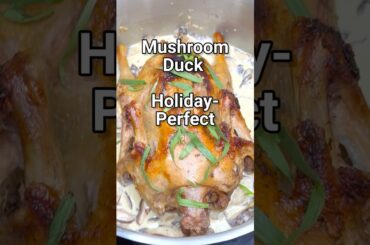 Mushroom Duck with Wine and Cream