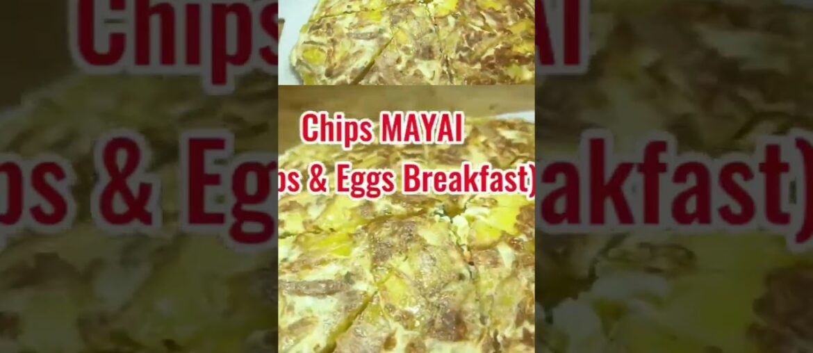 CHIPS MAYAI AFRICAN BREAKFAST #shorts #food #cooking #streetfood #foodie
