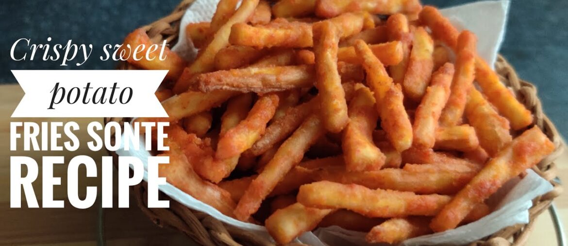 Crispy Sweet Potato Fry Recipe| Mangalore Sonte Recipe| Evening Snack Recipe|