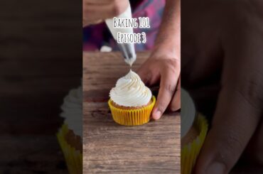 The only buttercream recipe you’ll ever need!  BAKING 101 #shorts