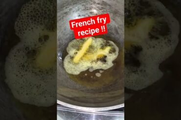 French fry recipe !! #shortvideo