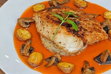 Yellow Edge Grouper with Tomato Saffron Fumet (Chef Recipe)