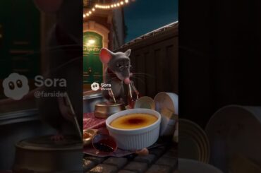 Gourmet Dumpster Mouse Chef Makes Fancy Dinner #cooking #animation #shorts