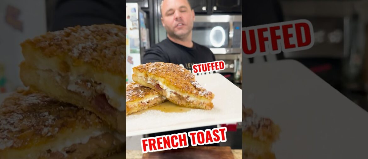 Bacon Fluffernutter Stuffed French Toast #Shorts #FrenchToast #Breakfast #BaconLovers #WeekendBrunch
