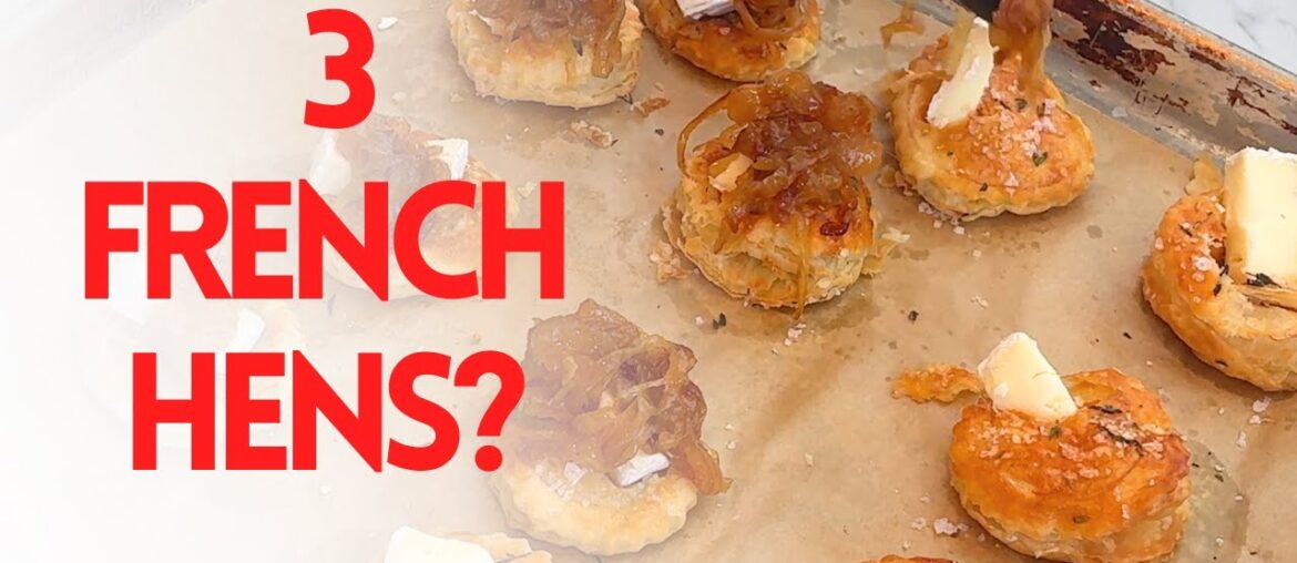 French Onion Brie Bites - Holiday Appetizer - 12 days of Christmas