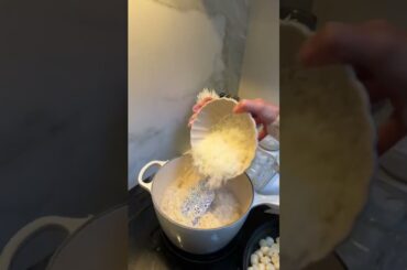 What I cooked for dinner - mini scallops risotto.