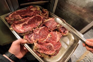 POV French Chef Cooking Steaks & Fish on a 17th Century Grill | Live Fire Cooking