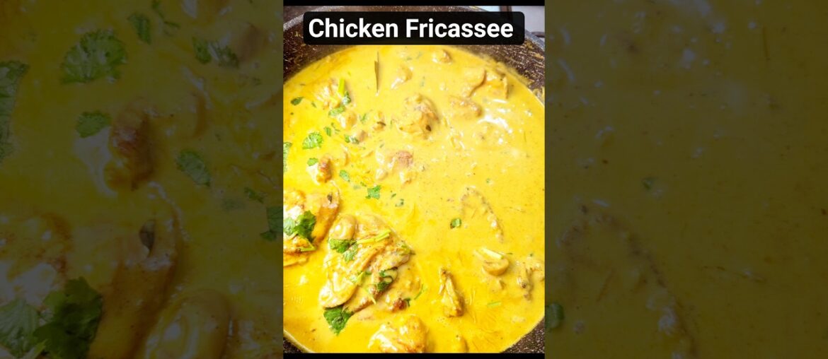 Chicken Fricassee | Quick French Chicken Stew#trending #food#recipe @UmmesKitchen0 #tastychicken