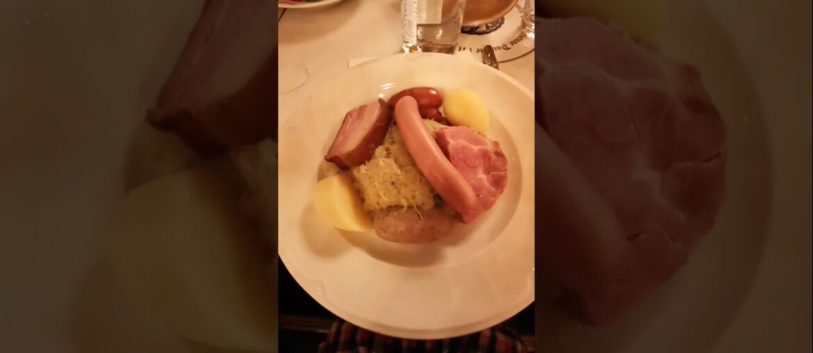 The famous traditional French dish: Choucroute! #Travel #food #foodie #foodlover #shorts #fyp