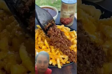 French Fries, Meat & Cheese Melt!#foodshorts