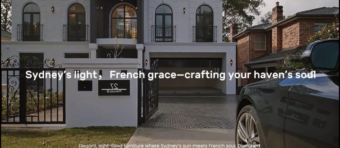 185.835 square meters of Sydney light French style luxury mansion furniture.