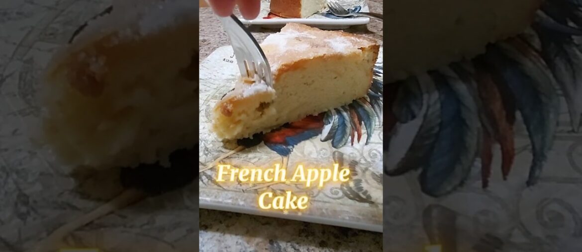 French Apple Cake #recipe #cake #apple