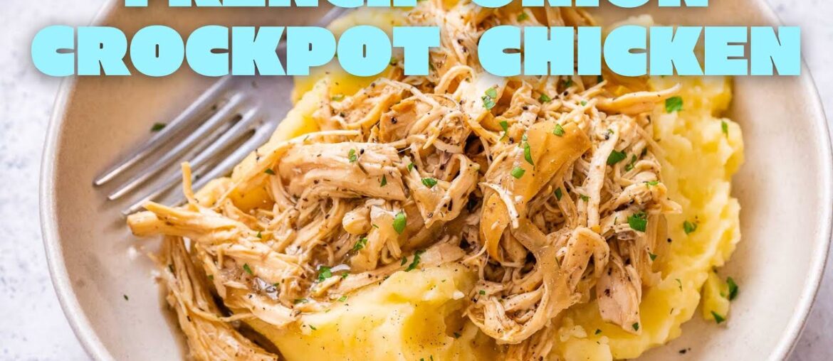 Clean Eating: French Onion Crockpot Chicken the whole family will enjoy Clean Eating: French Onion Crockpot Chicken the whole family will enjoy
