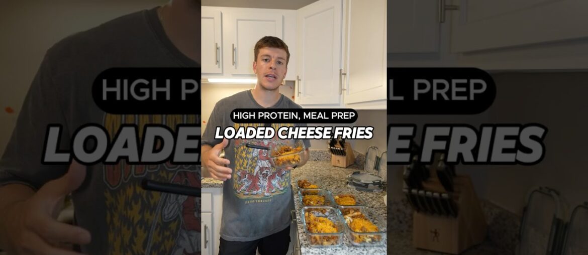 Loaded Cheese Fries High Protein Recipe #shorts Loaded Cheese Fries High Protein Recipe #shorts