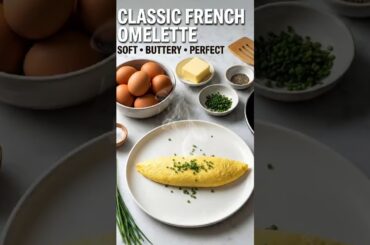 Classic French Omelette | 20s Cinematic Breakfast