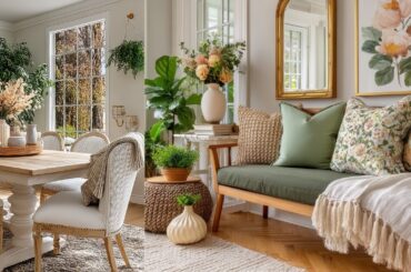 Charming Olive & Cream French Country Decor | Easy, simple and Beautiful DIY Vintage Touches