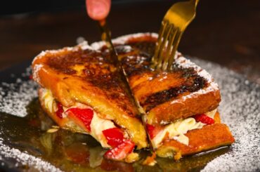 Recipe: Strawberries and Cream Stuffed French Toast - Decadent, Sweet