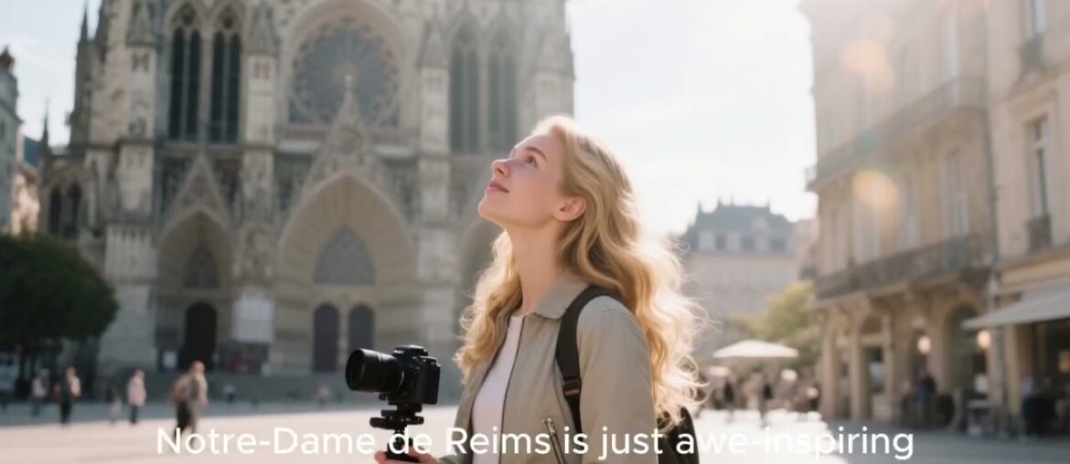 Reims, France, is not a popular tourist place. But home to the Notre Dame de Reims &Champagne caves.