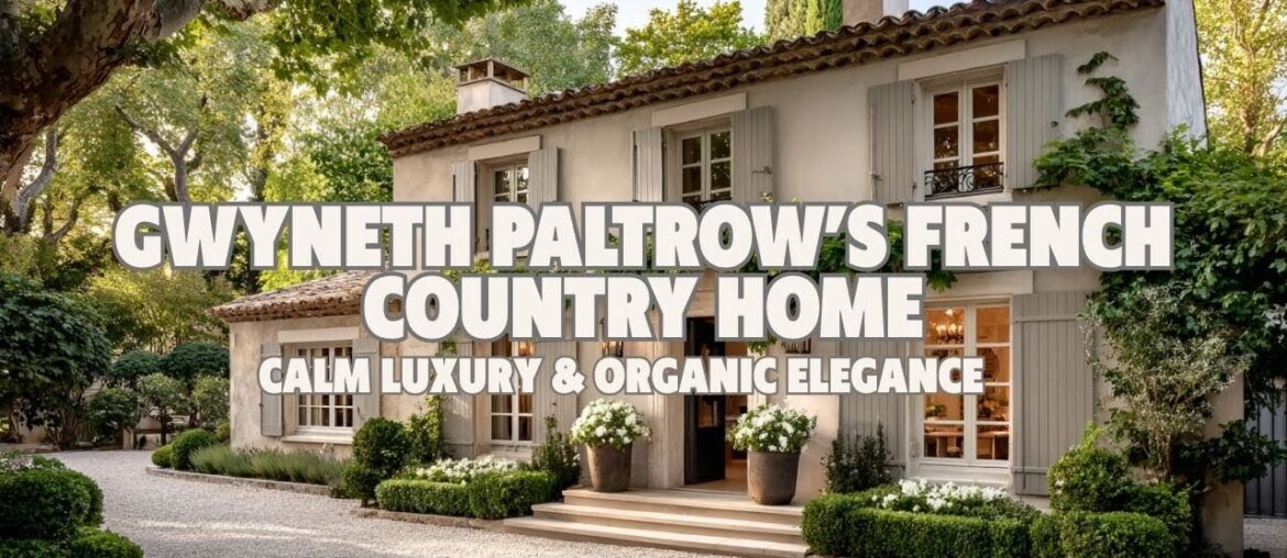 Gwyneth Paltrow’s French Country Home  Calm Luxury & Organic Elegance