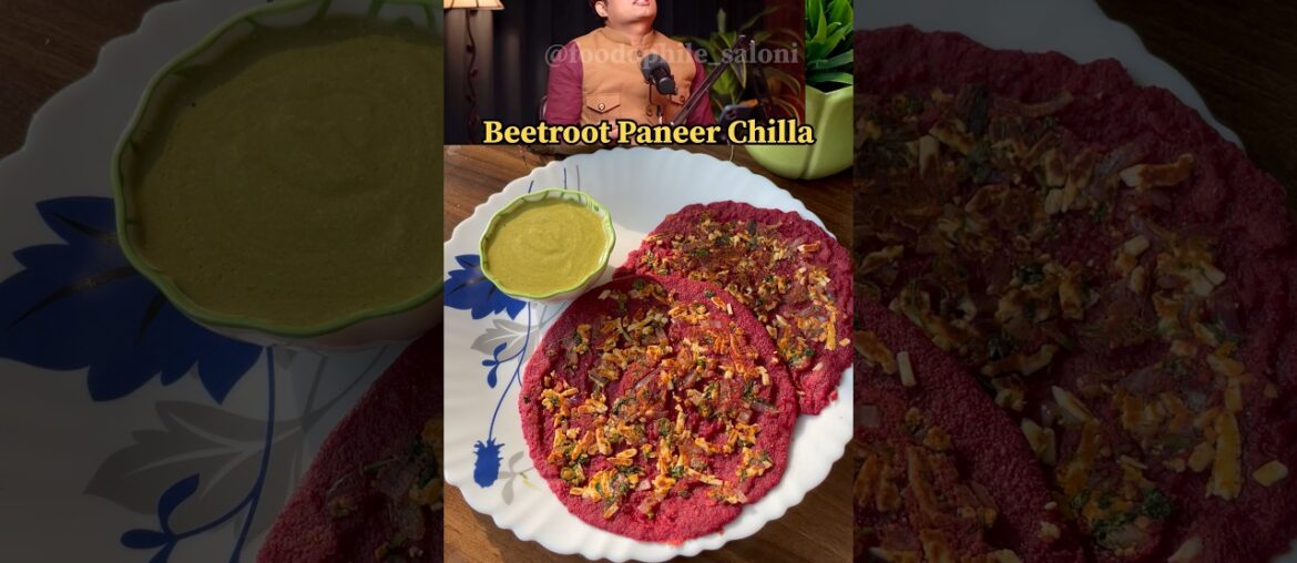 Healthy & Tasty Beetroot Paneer chilla #beetrootrecipe #chilla  #paneerchilla #breakfast #healthy