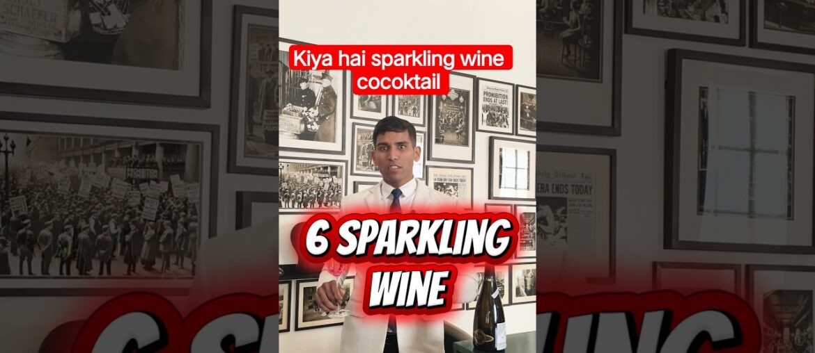 6 sparkling wine base cocoktail #viral #trending#youtubeshorts #share #video #cocktail #drink #bar