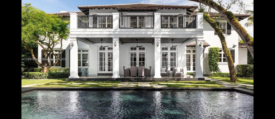 30 Second Tour of a Miami MANSION with Saltwater Pool & Pavilion