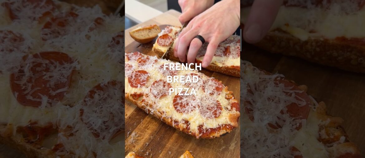 FRENCH BREAD PIZZA | @elliotts.kitchen