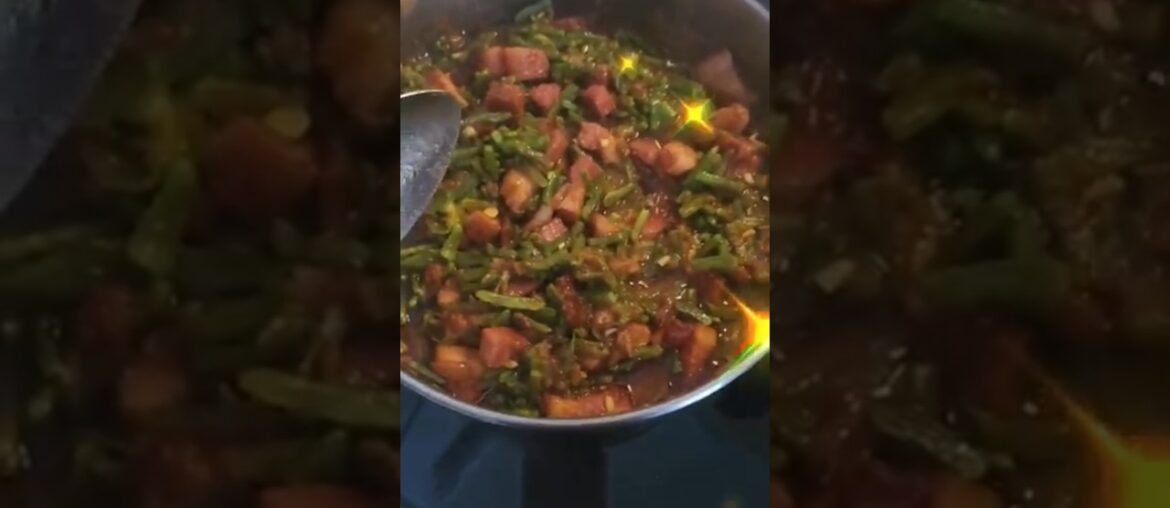 Smoked salt meat with French beans #pork #food #frenchbeans