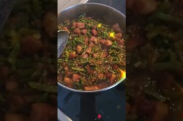 Smoked salt meat with French beans #pork #food #frenchbeans